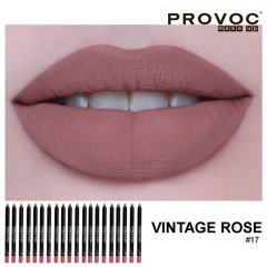 Гелевая подводка в карандаше для губ Provoc Gel Lip Liner №17 Vintage Rose