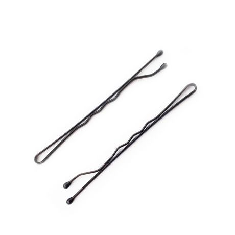 Невидимки для волос черные волна 1.5*50мм,40шт. в уп.