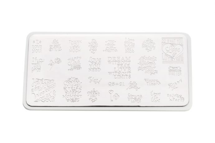 Пластина для стемпинга E.co Nails QS+21