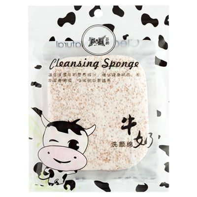 В318-00 спонж для умывания пористый толстый (02 White)