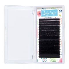 Черные ресницы Lash&Go микс 0,15/D/7-14 mm (16 линий)
