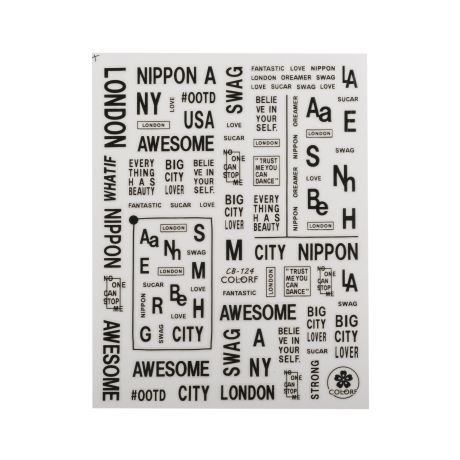 Наклейки для ногтей CB124