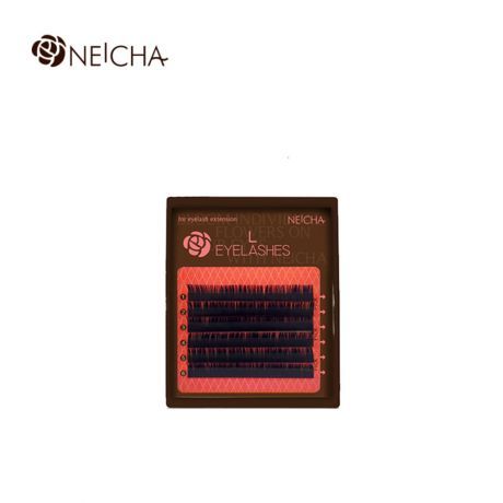 Ресницы черные NEICHA Twinkle MINI 6 линий L-Natural Straight 0,07 MIX (8,9,10,11,12,13)