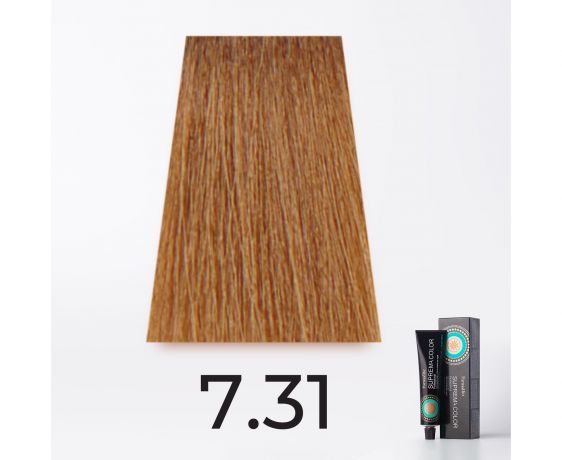 Краска для волос FarmaVita Suprema 7.31 блондин золотисто-пепельный, 60мл