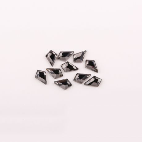 №04 Стразы E.Co Nails графитовый ромб (10 шт.)