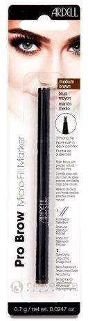 Маркер для бровей тон коричневый Ardell Micro-Fill Marker (Medium Brown)