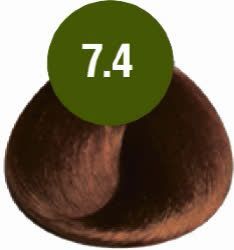 Краска для волос FarmaVita B.Life Color 7.4 Блондин медный, 100мл