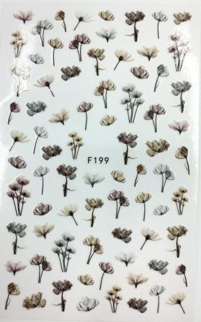Наклейки для ногтей F199