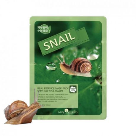 МСЛ REAL Маска для лица тканевая Real Essence Snail Mask Pack 25мл