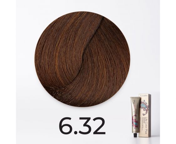 Краска для волос FarmaVita Life Color Plus 6.32 темный блондин золотистый ирис, 100мл