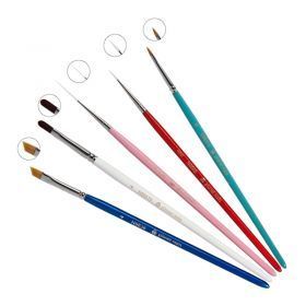 Набор кистей Planet Nails для цветных гелей