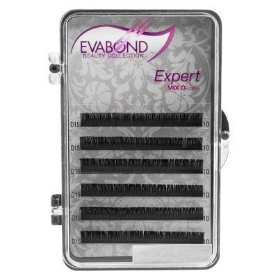ресницы на ленте Expert, 6 линий, 0,07 D-изгиб, 10мм
