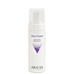 Крем-пенка для лица очищающая ARAVIA Professional Vita-C Foaming, 160 мл.