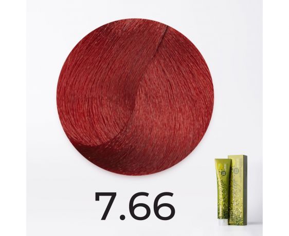 Краска для волос FarmaVita B.Life Color 7.66 Блондин  насыщенный  красный, 100мл