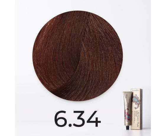 Краска для волос FarmaVita Life Color Plus 6.34 темный блондин золотисто-медный, 100мл