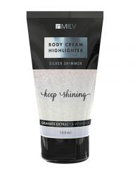 Крем-хайлайтер для тела Milv "Silver" 150мл