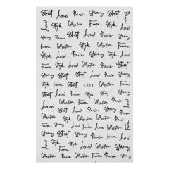 Наклейки для ногтей F211