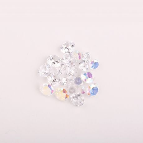 №06 Стразы E.Co Nails объёмные с прозрачным дном (20 шт.)