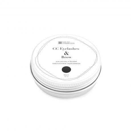 Хна для окрашивания ресниц и бровей CC Eyelashes&Brow черная 10гр, в баночке (Поволосковое)