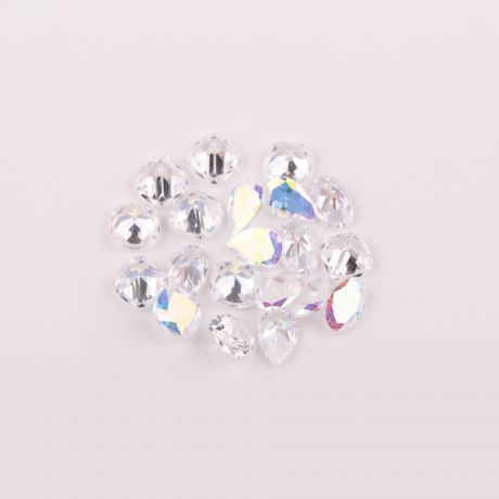 №07 Стразы E.Co Nails объёмные с прозрачным дном (20 шт.)