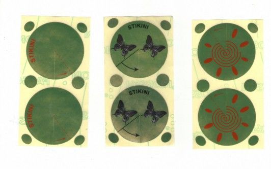 Стикини 45мм + стикини на родинки (100пар в уп)