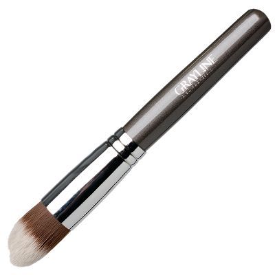 КИСТЬ ДЛЯ НАНЕСЕНИЯ ТОНАЛЬНОГО КРЕМА КРУГЛАЯ, ИСКУССТВЕННЫЙ ВОРС «IRISK» «GRAYLINE»