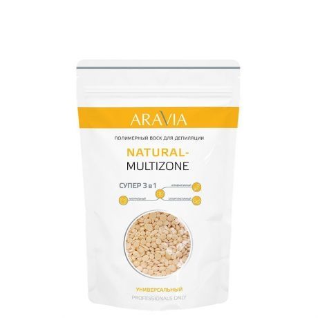Воск для депиляции полимерный ARAVIA Professional NATURAL-MULTIZONE 1000г.