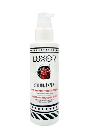 Выпрямляющий крем для придания блеска и гладкости волосам Luxor Professional 200мл