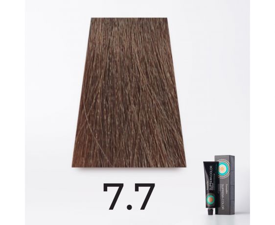 Краска для волос FarmaVita Suprema 7.7 очень светлый коричневый кашемир, 60мл