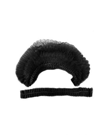 Медицинская шапочка Шарлотта (черная) 100 шт /уп.