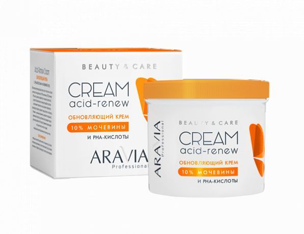 Крем обновляющий с PHA-кислотами и мочевиной (10%) Acid-Renew Cream"ARAVIA Professional" 550мл