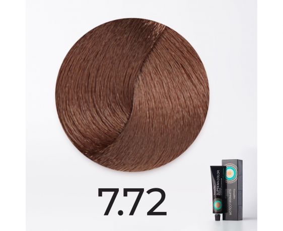 Краска для волос FarmaVita Suprema 7.72 блондин коричнево-перламутровый, 60мл