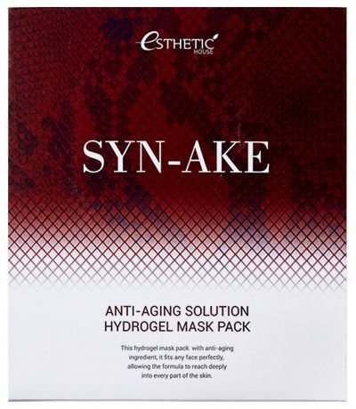 [ESTHETIC HOUSE] Гидрогел. маска д/лица SYN-AKE ANTI-AGING SOLUTION HYDROGEL MASK PACK, 1шт