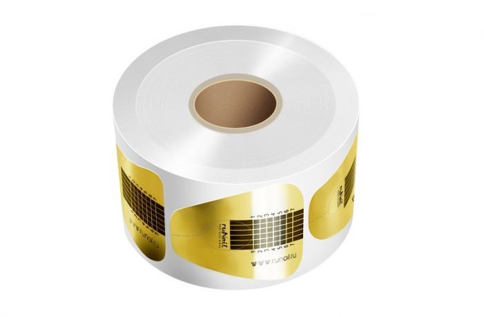 Одноразовые формы (широкие,золотые), 500шт