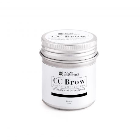 Хна для бровей CC Brow (black) в баночке (черный), 10 гр