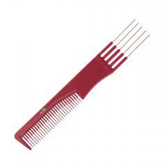 Расческа пластиковая для начеса с металлическими зубцами 190 мм арт.ABS62839 MARS-016