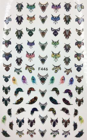 Наклейки для ногтей F446