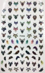 Наклейки для ногтей F446