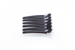 Зажим для волос MP пластмасса/металл черные 10см 6шт.в уп арт.C-81