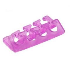 Разделитель пальцев ног, силиконовый, цветной, 2 штуки