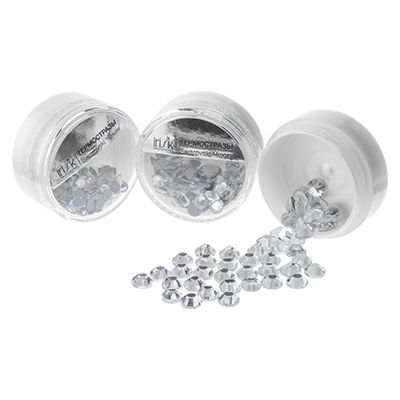 Термостразы универсальные Swarovski Чехия, кристальные в баночке ( размер в ассорт.) от 180 до 400шт