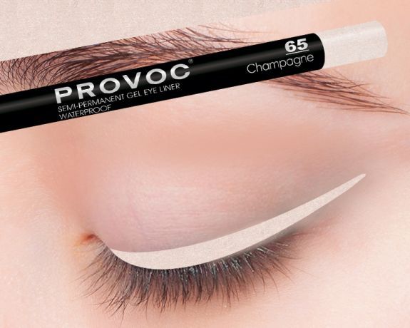 Гелевая подводка в карандаше для глаз Provoc Gel Eye Liner №65 Champagne