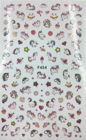 Наклейки для ногтей F454