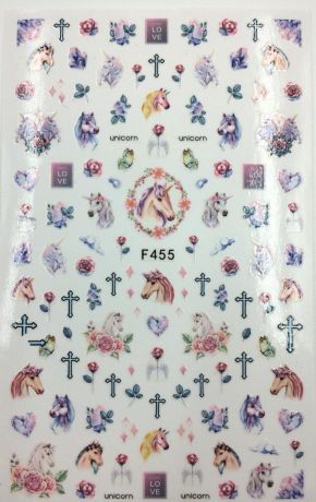 Наклейки для ногтей F455