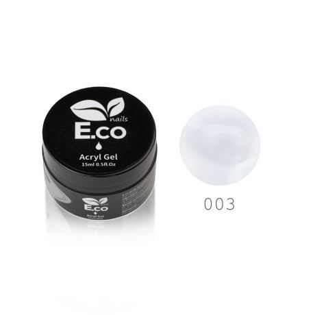 Полигель (акригель) для ногтей молочный, в банке E.co Nails №03, 15 гр