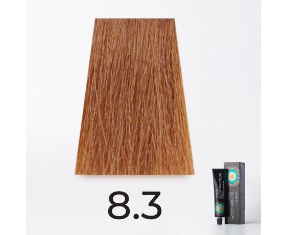 Краска для волос FarmaVita Suprema 8.3 светлый блондин золотистый, 60мл