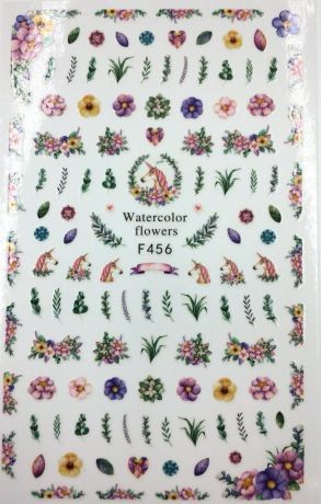 Наклейки для ногтей F456