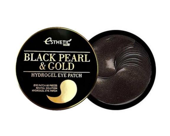 Гидрогел. патчи д/ глаз ЧЕРНЫЙ ЖЕМЧУГ/ЗОЛОТО  BLACK PEARL&GOLD HYDROGEL EYEPATCH