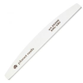 20206 Пилка широкая полукруглая белая 100/180