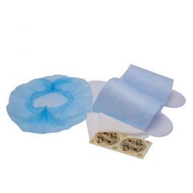 Комплект одноразовый для солярия (стикини, тапочки спанбонд, салфетка 10*10-3 шт, шапочка-шарлотка)